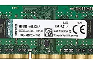 KINGSTON KVR16LS11/4 PC3L-12800 CL11 204 Memoria ram para laptop 4 GB PC3L
