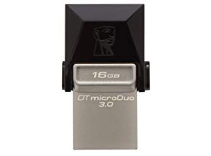 KINGSTON DTDU03/16GB Flash Driver USB 3.0 con entrada OTG de 16 GB